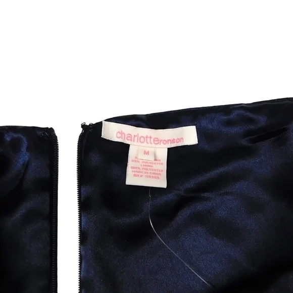 Charlotte Ronson Y2K Emo Western Grudge Sleeze Ruffle Homecoming Dress Size M - Picture 3 of 3